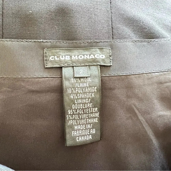 Club Monaco Pleated Pencil Skirt Black - Picture 9 of 9